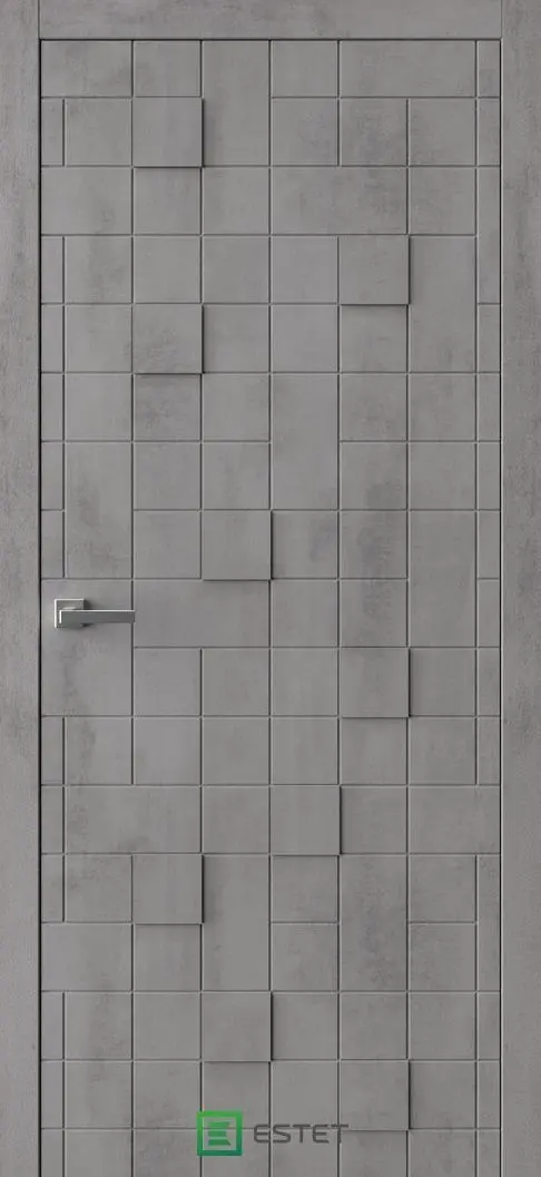 Межкомнатная дверь PV-3 Камень темный Серый