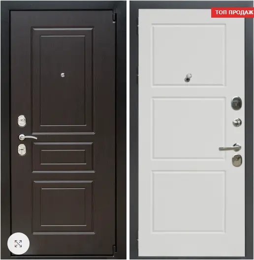 Входная дверь с зеркалом и шумоизоляцией Выбор 4
