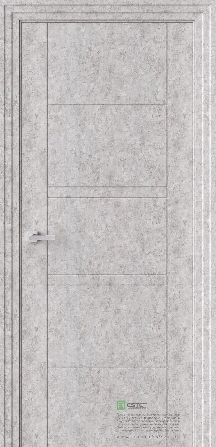 Межкомнатная дверь P10 Бетон Бетон