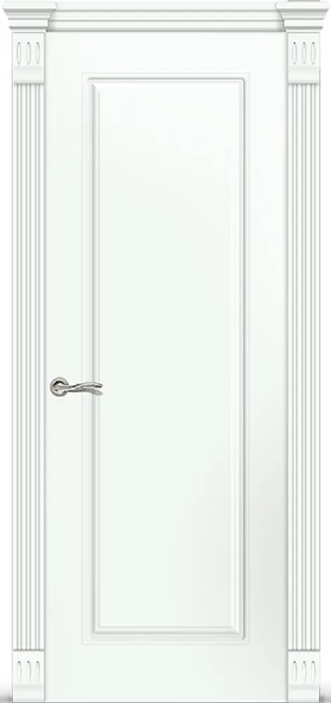 Межкомнатная дверь Прага 3 ПГ эмаль белая Белый