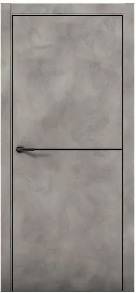 Межкомнатная дверь Pu 2 Плутоний AL Бетон Loft Светло-серый