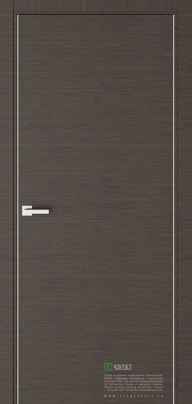 Межкомнатная дверь Урбан 9 Венге-горизонт Венге Лакобель черный