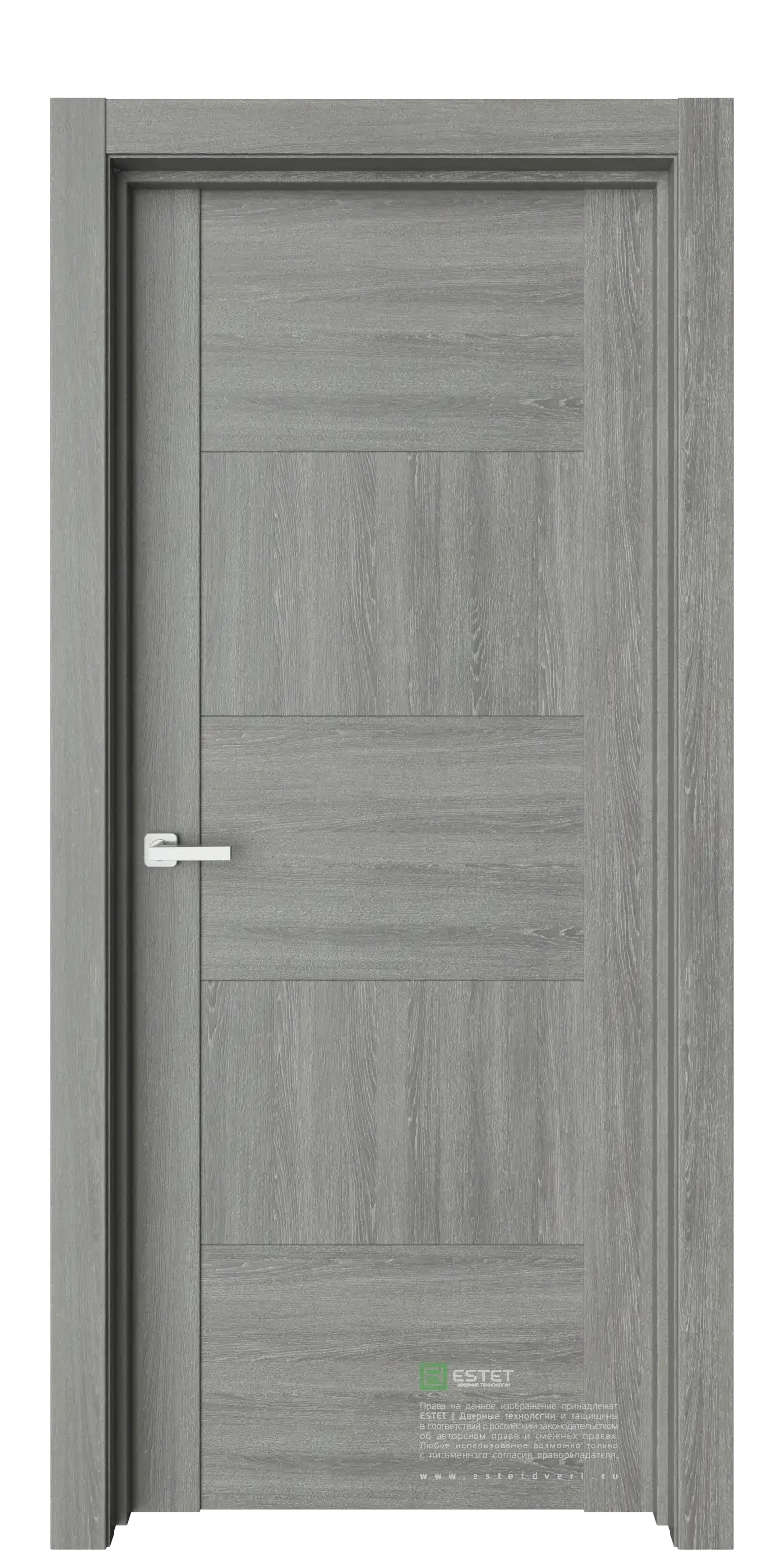 Межкомнатная дверь Тренд Т7 Орех-мраморный Серый