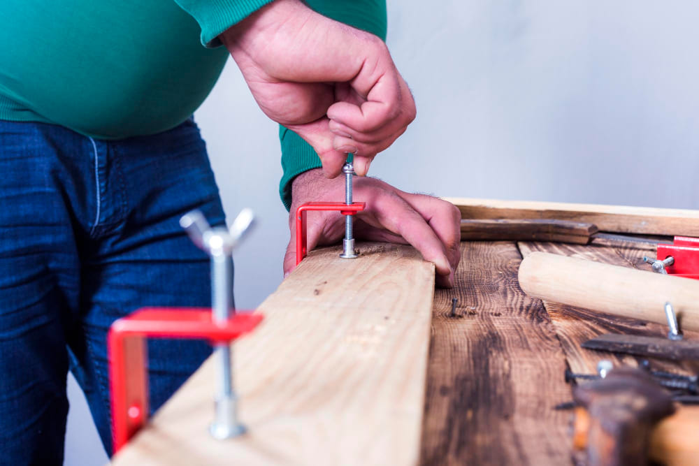 Сборка бруса для двери