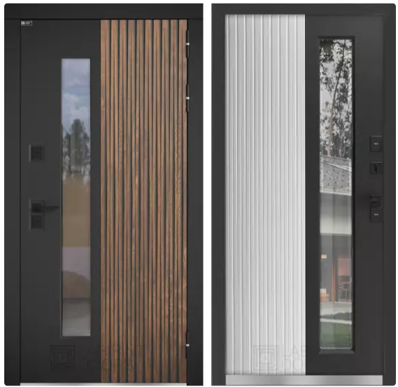 Входная дверь Термо со стеклопакетом Лабиринт Скандия