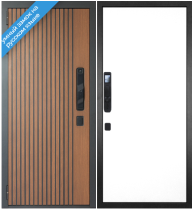 Входная дверь с электронным замком Гранит Шторм Смарт