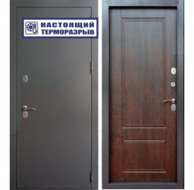 Входная дверь с терморазрывом Райтвер Сибирь Термо Тиковое дерево