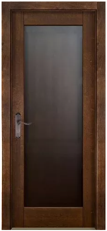 Дверь из ольхи М4 ПО античный орех