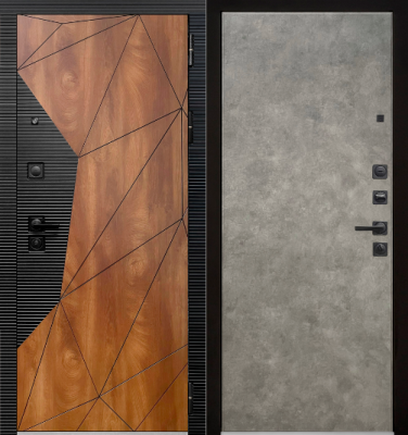 Металлическая дверь STR Геометрия Соло бетон