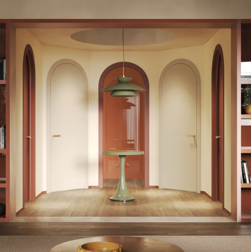 Арочная дверь Ponte 2 NCS S 6020 R90B