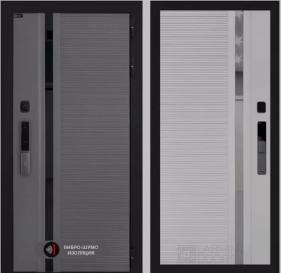 Входная дверь с электронным замком Лабиринт Пиано Смарт 2.0 - 31 белый софт