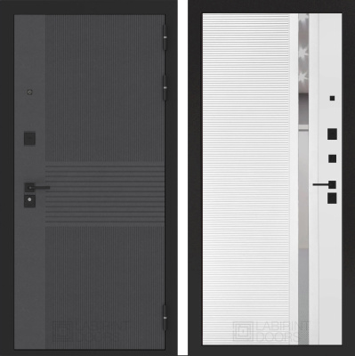 Входная дверь с шумоизоляцией Лабиринт Бункер 05 панель 31 белый софт