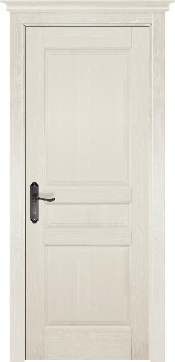 Дверь из массива Валенсия слоновая кость браш