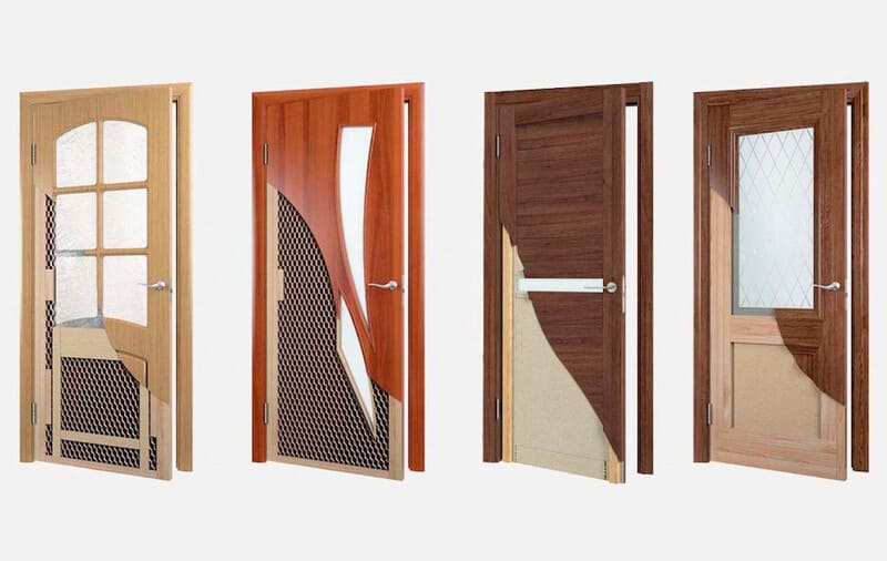 Оформление межкомнатных дверей: применяемые материалы и способы декорирования