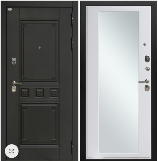 Входная дверь с зеркалом и шумоизоляцией Выбор 12 Максимум plus