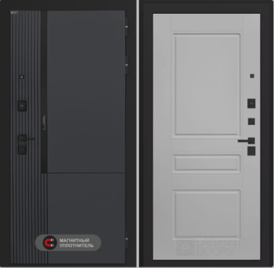 Входная дверь с шумоизоляцией Лабиринт Лаб 2 Про (панель 03 белый софт)