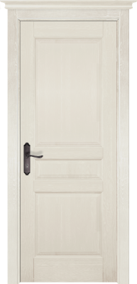 Дверь из массива Валенсия слоновая кость браш