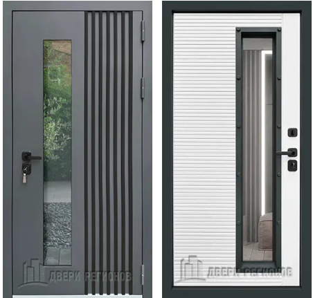 Дверь входная уличная с терморазрывом RX-17 RAL 7016 двери регионов