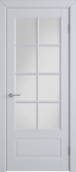 Межкомнатная дверь VFD Glanta Ett ПО эмаль светло-серая