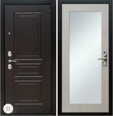 Входная дверь с зеркалом и шумоизоляцией Выбор 5
