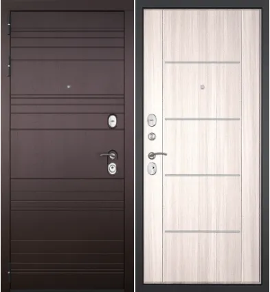Входная дверь с зеркалом и шумоизоляцией Гранит Легион 012 Клен молдинг 18 мм