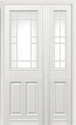 Толстая дверь из массива дерева ИМР-3 эмаль