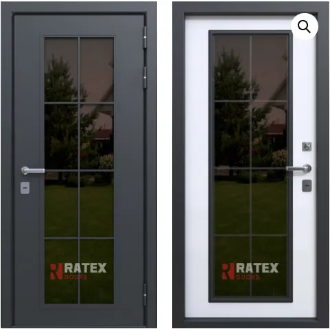 Входная дверь с терморазрывом и стеклом Sigma Ratex T7