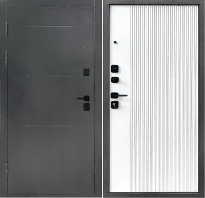 Входная дверь ДК Монблан софт белый