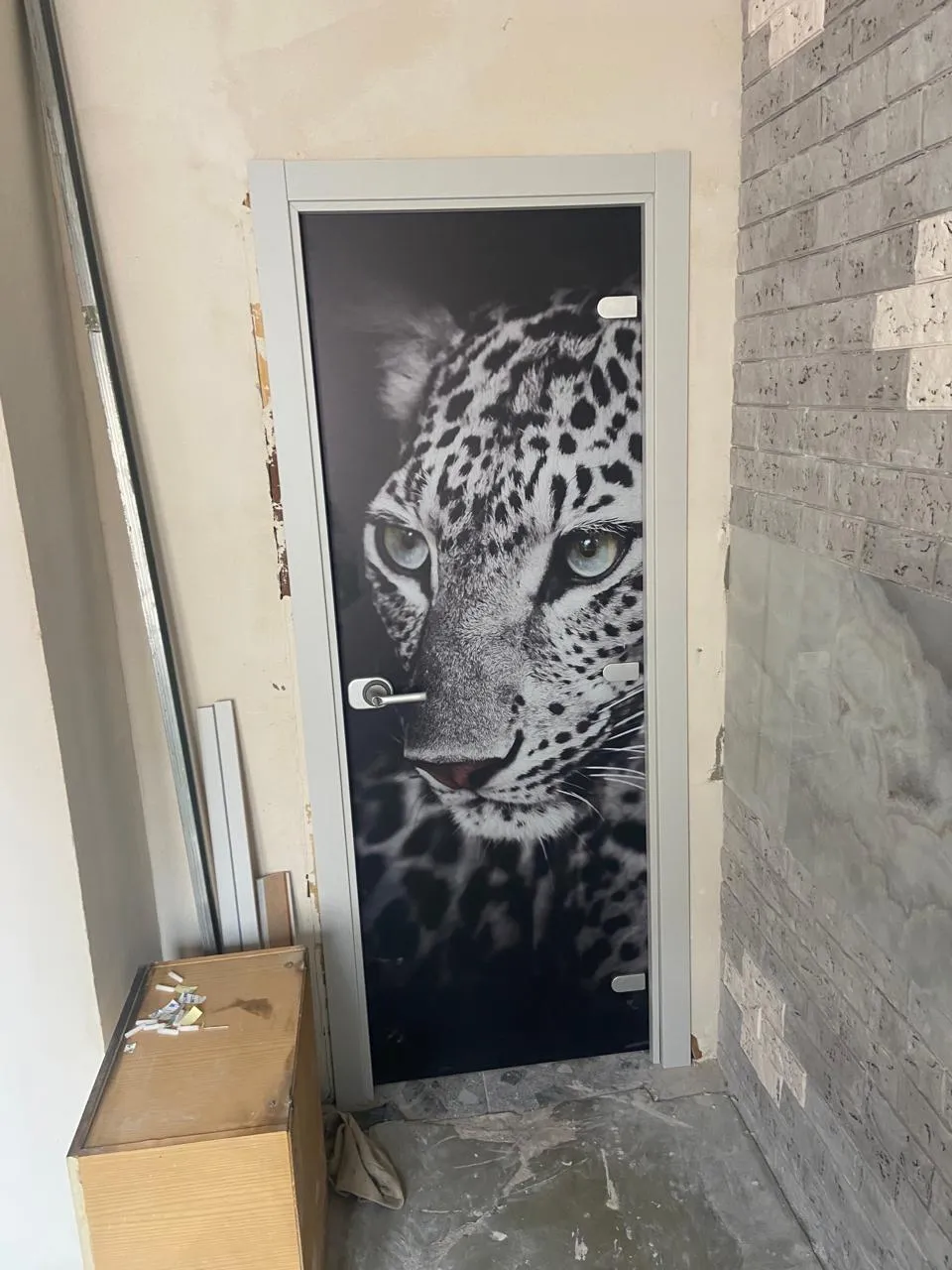 Дверь стеклянная MG-Animals 9