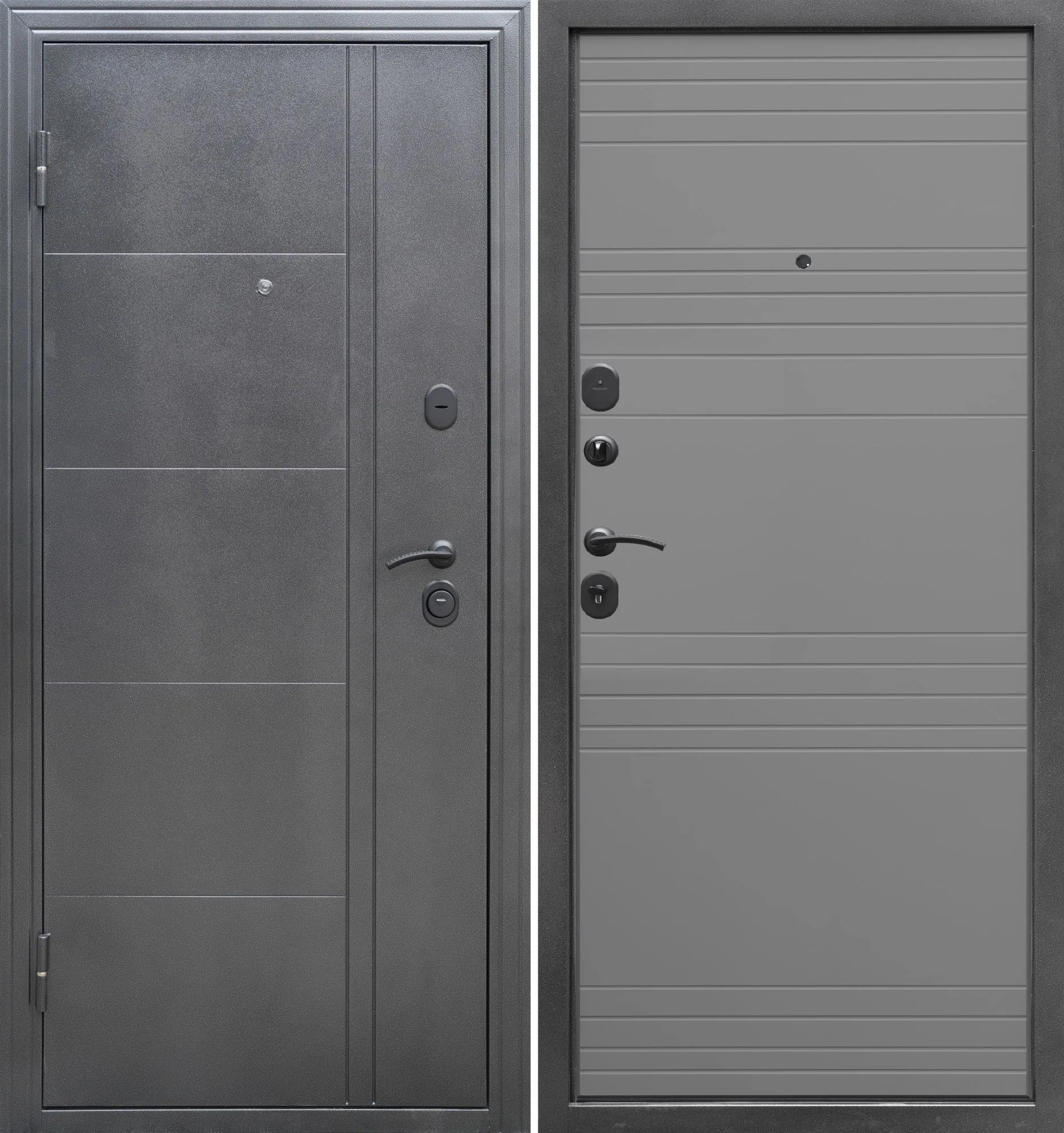 Входная дверь эконом ДК Олимп софт светло-серый